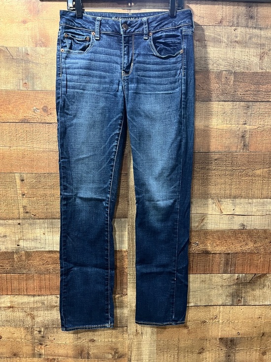 American Eagle Outfitters Denim - American Eagle Blue Straight Super Stretch Women's Jeans size 10